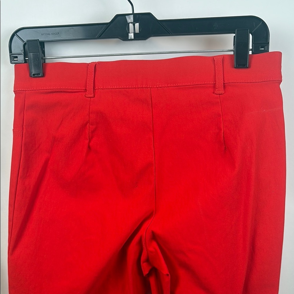 Vibrant Red Ruffle Hem Pants - Picture 10 of 11